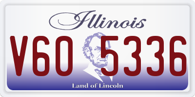 IL license plate V605336