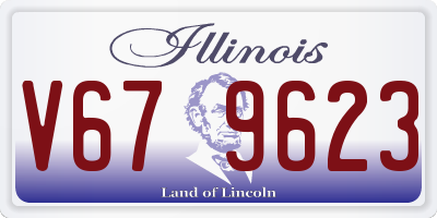 IL license plate V679623