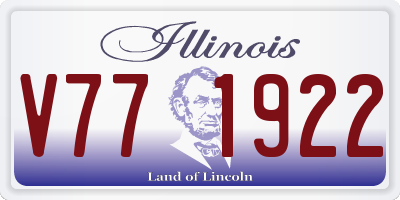 IL license plate V771922