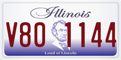 IL license plate V801144