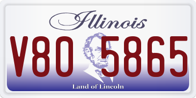 IL license plate V805865