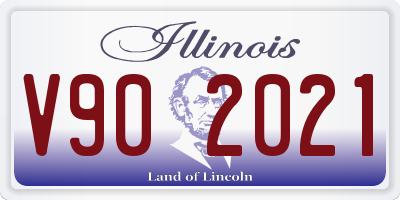 IL license plate V902021