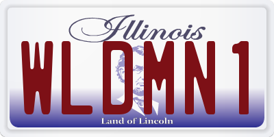 IL license plate WLDMN1