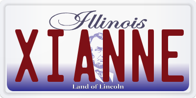 IL license plate XIANNE