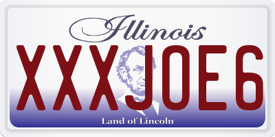 IL license plate XXXJOE6