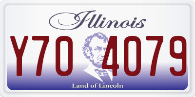 IL license plate Y704079