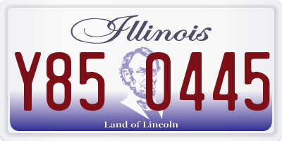 IL license plate Y850445