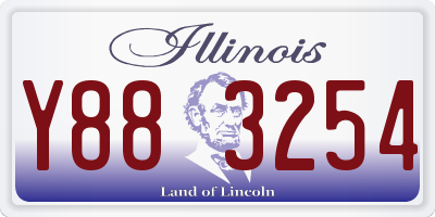 IL license plate Y883254