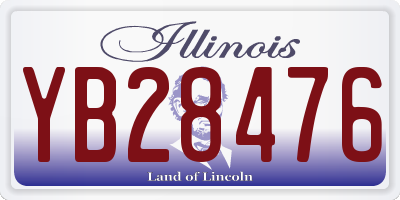 IL license plate YB28476