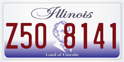 IL license plate Z508141