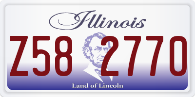 IL license plate Z582770