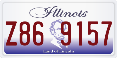 IL license plate Z869157
