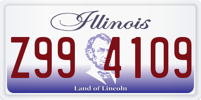 IL license plate Z994109