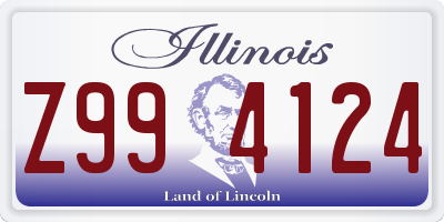 IL license plate Z994124