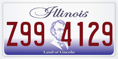 IL license plate Z994129