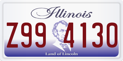 IL license plate Z994130