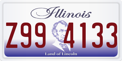 IL license plate Z994133