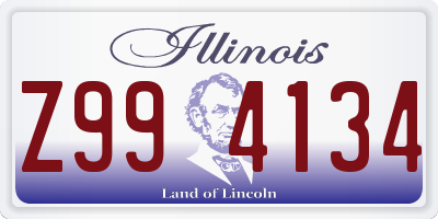 IL license plate Z994134