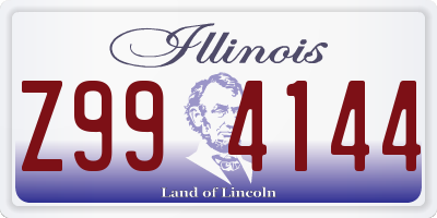 IL license plate Z994144