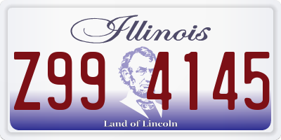 IL license plate Z994145
