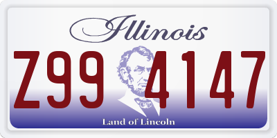 IL license plate Z994147