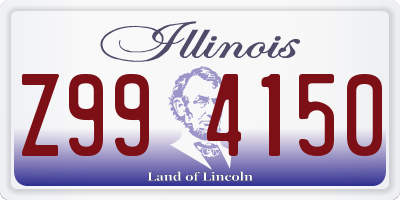 IL license plate Z994150