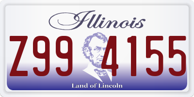 IL license plate Z994155