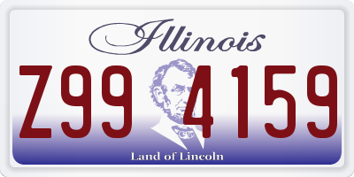 IL license plate Z994159