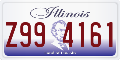 IL license plate Z994161