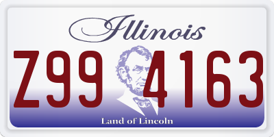 IL license plate Z994163