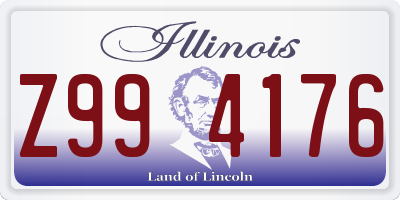 IL license plate Z994176