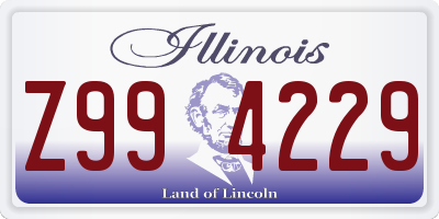 IL license plate Z994229