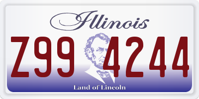 IL license plate Z994244