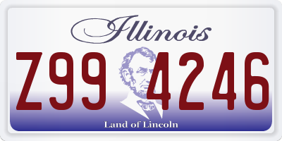 IL license plate Z994246