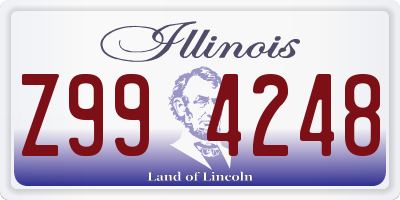IL license plate Z994248