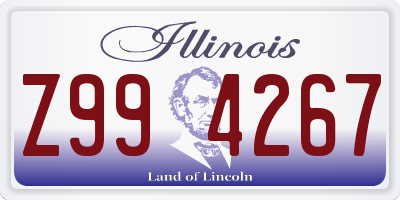 IL license plate Z994267