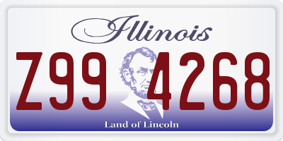IL license plate Z994268