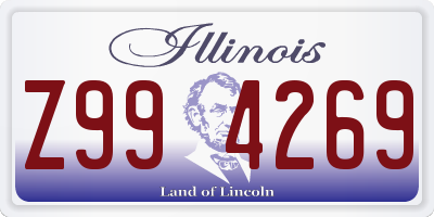 IL license plate Z994269