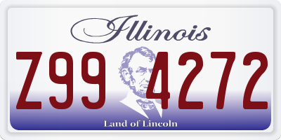 IL license plate Z994272