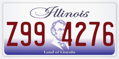IL license plate Z994276