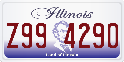 IL license plate Z994290