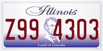 IL license plate Z994303