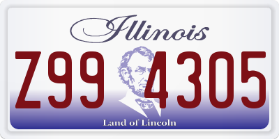IL license plate Z994305