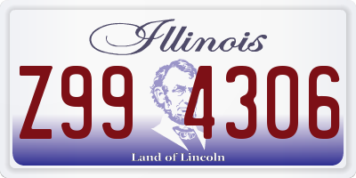 IL license plate Z994306