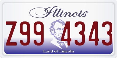 IL license plate Z994343