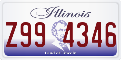 IL license plate Z994346