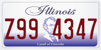 IL license plate Z994347