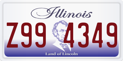 IL license plate Z994349
