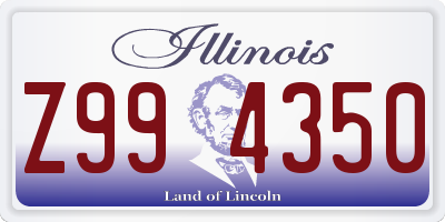 IL license plate Z994350