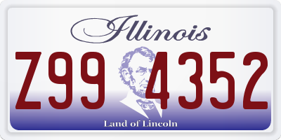 IL license plate Z994352